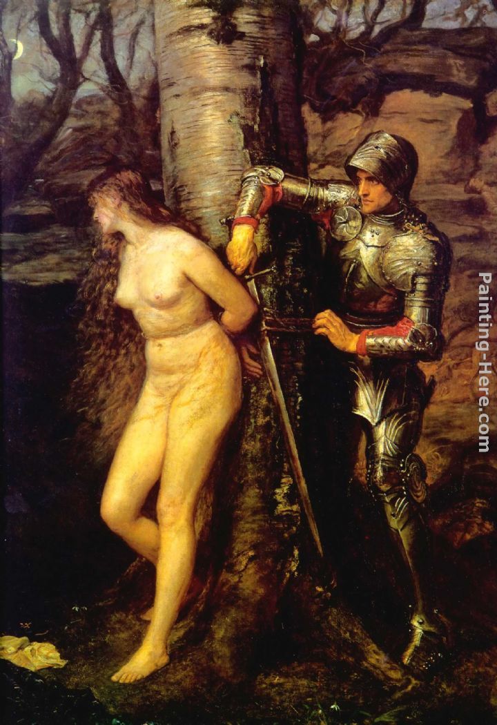 The Knight Errant painting - John Everett Millais The Knight Errant art painting
